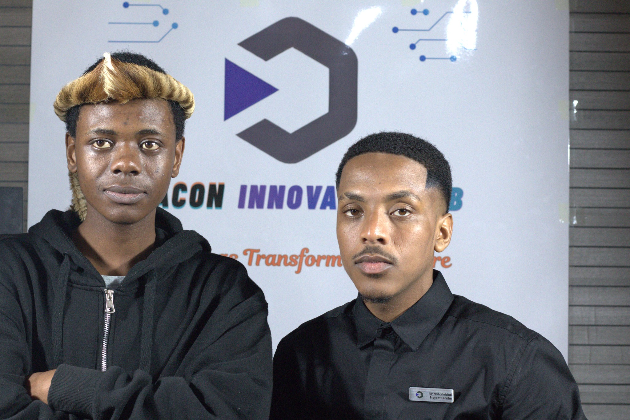 Two BIH community members at the studio